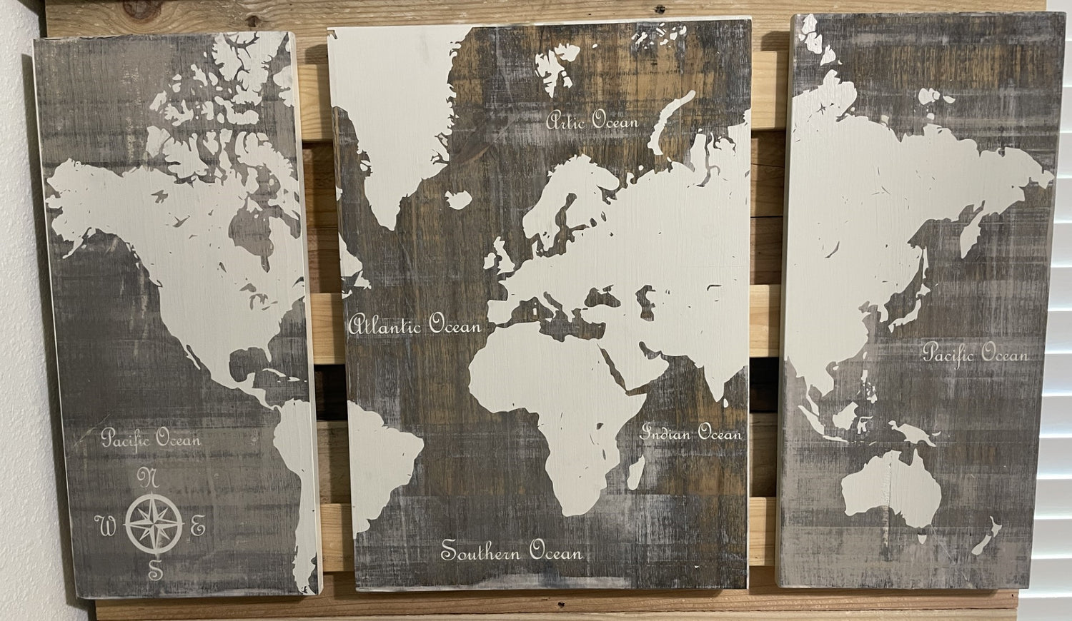 Laser Cut Wood Maps