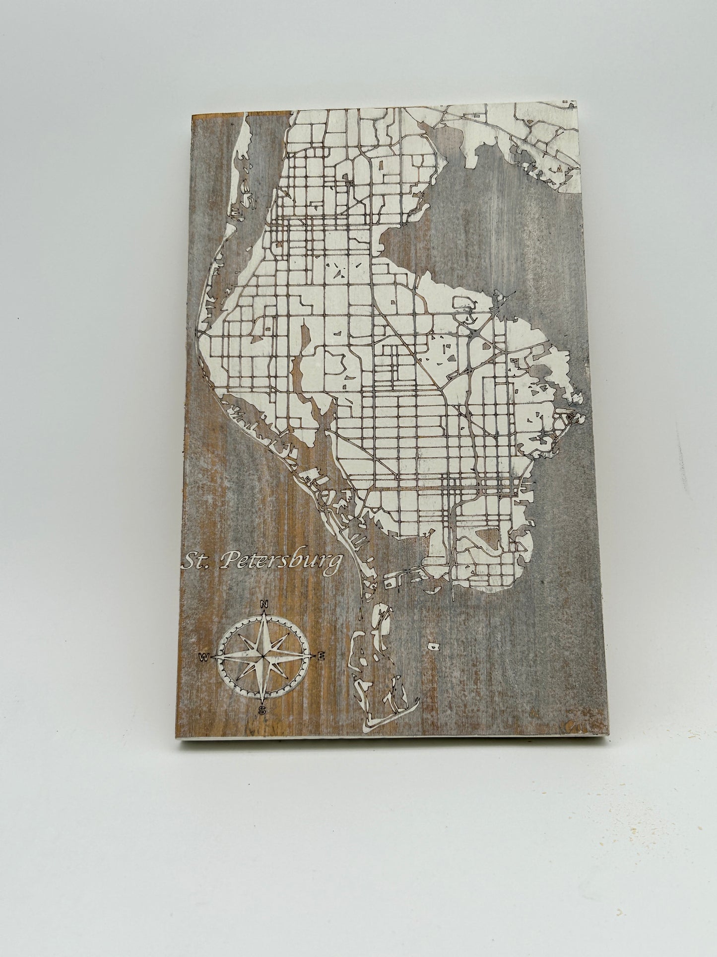 St Petersburg Wood Map