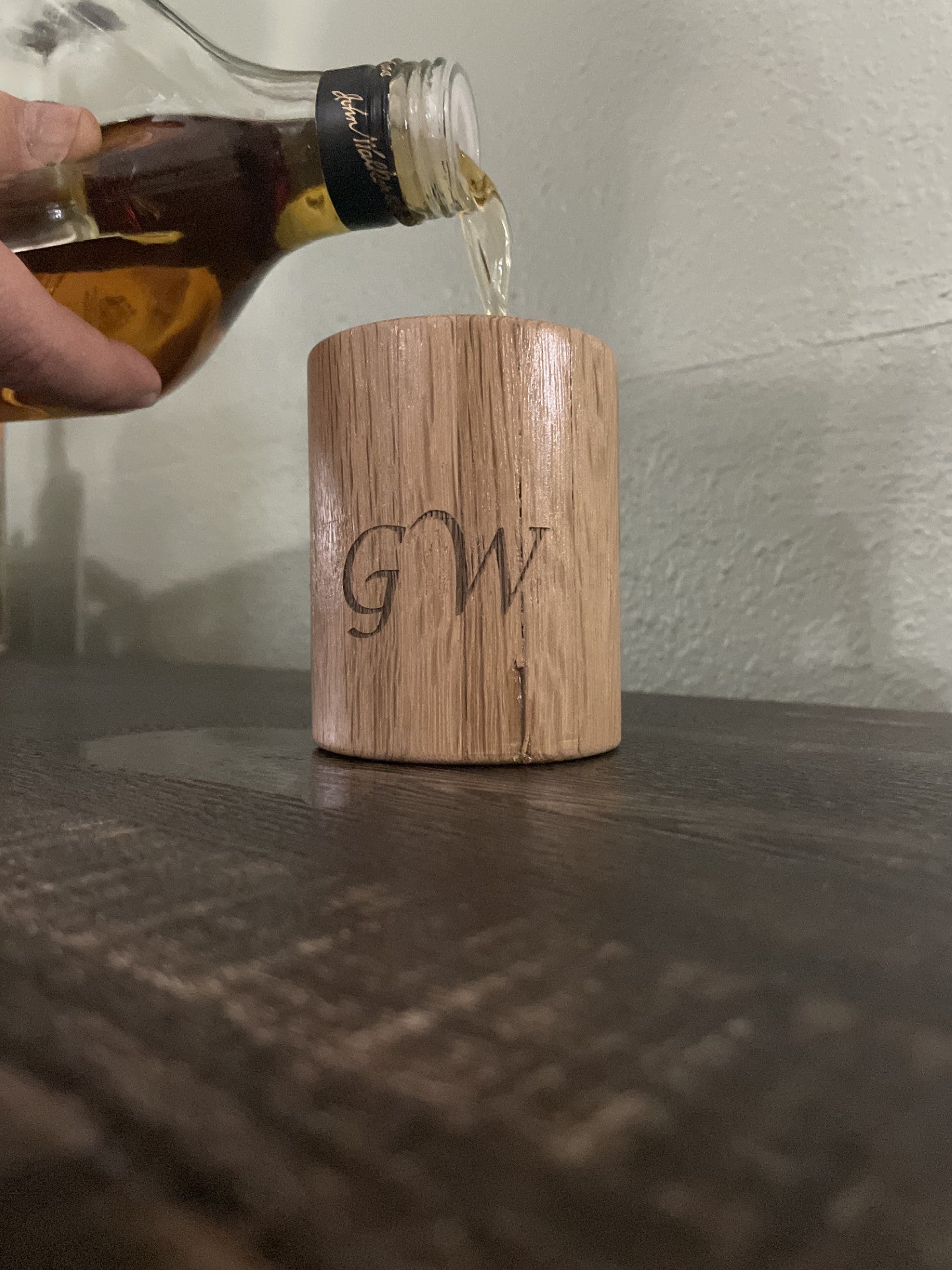 Whiskey Cup Initials