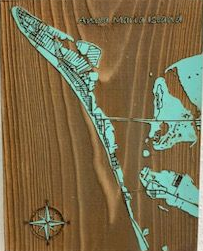 Anna Marie Island Wood Map